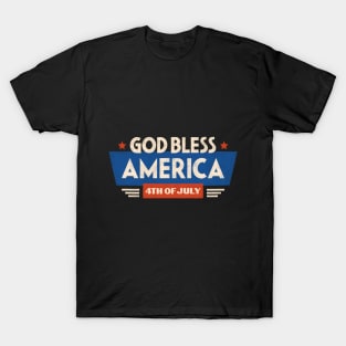 God Bless America 4th of July T-Shirt